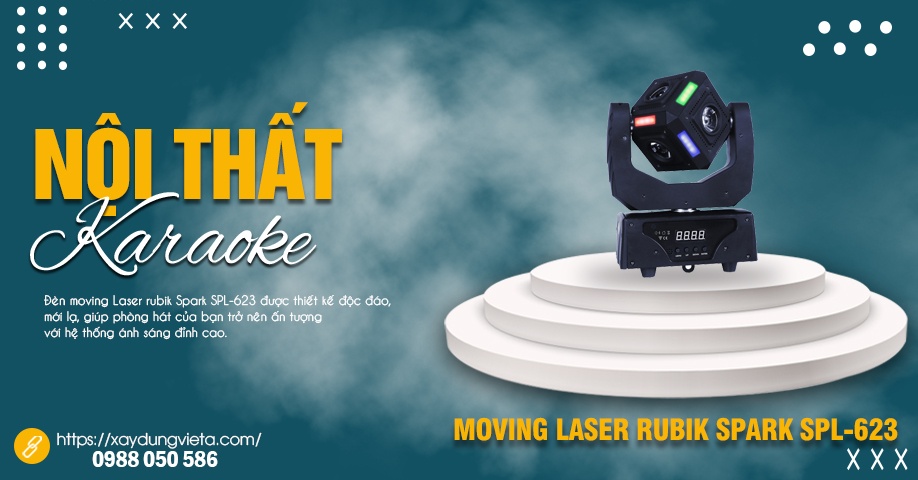 Đèn moving Laser rubik Spark SPL-623