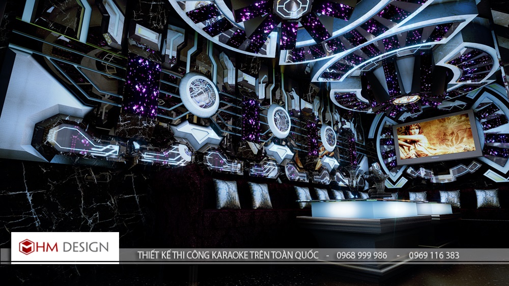 Ấn tượng phòng karaoke phi thuyền không gian