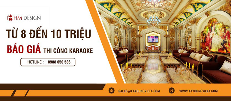 Báo giá phòng karaoke 8 đến 10 triệu trên một m2 sàn