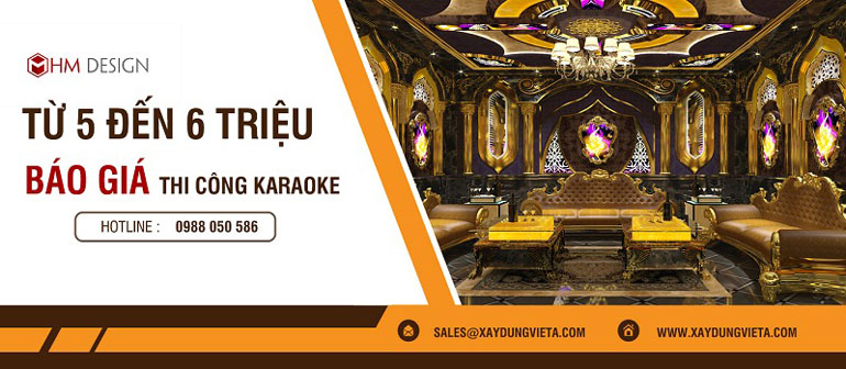 Báo giá phòng karaoke 5 đến 6 triệu trên một m2 sàn