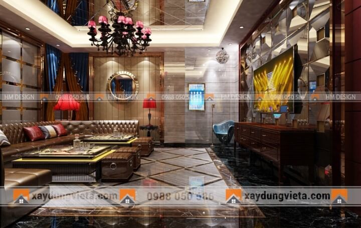 Mẫu phòng karaoke gia đình HMGD-04