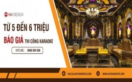 Phòng hát karaoke giá từ 5 đến 6 triệu trên một m2 sàn