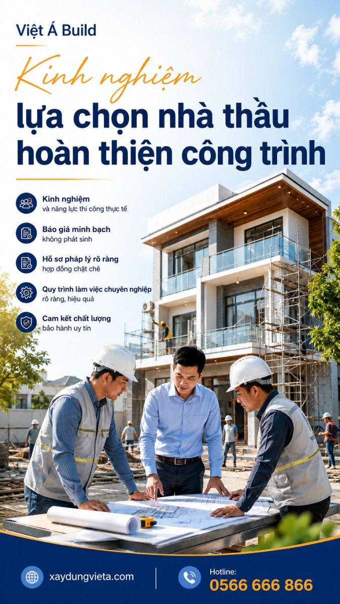 Chủ đầu tư và kỹ sư trao đổi phương án lựa chọn nhà thầu hoàn thiện công trình