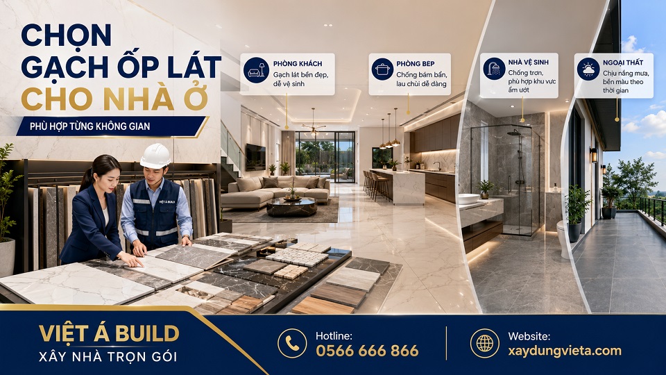 Mẫu gạch ốp lát cho phòng khách bếp nhà vệ sinh và ngoại thất