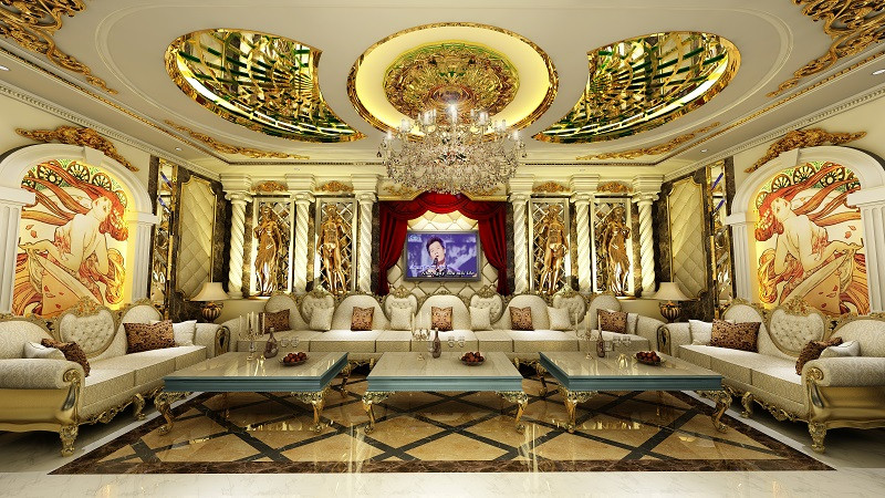 Phòng hát cổ điển mang lại cho khách hàng một không gian sang trọng và quý phái