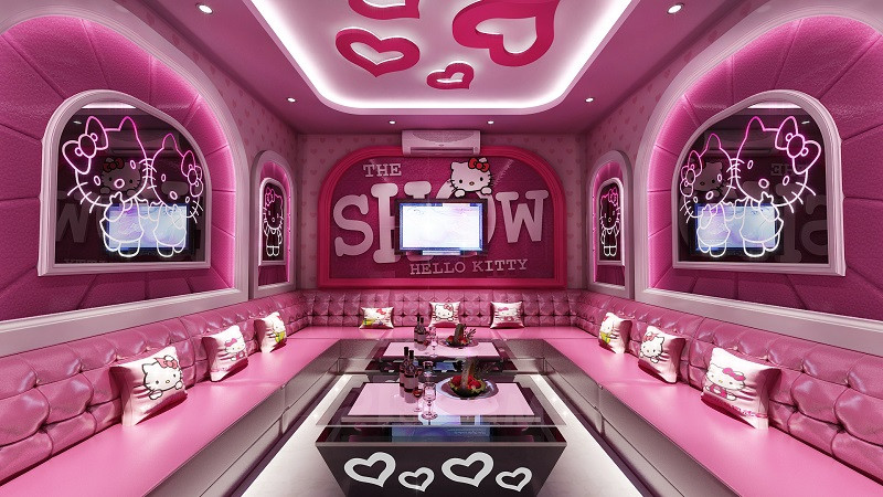 Phòng hát phong cách trẻ trung mang lại không gian vui nhộn và thân thiện